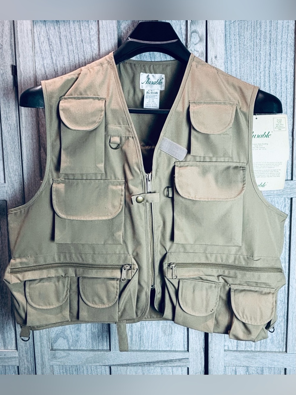 vintage Ausable Fly Fishing Utility Vest
